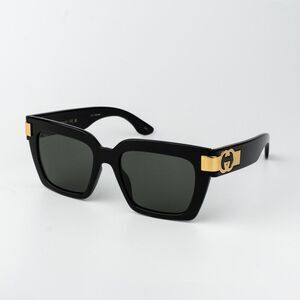 Gucci Women Sunglasses Black Grey Square GG1689S 001 NEW AUTHENTIC